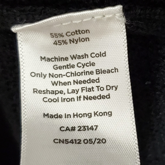 Talbots large knit long line open cardigan sweater black long sleeve whimsygoth - Picture 12 of 12